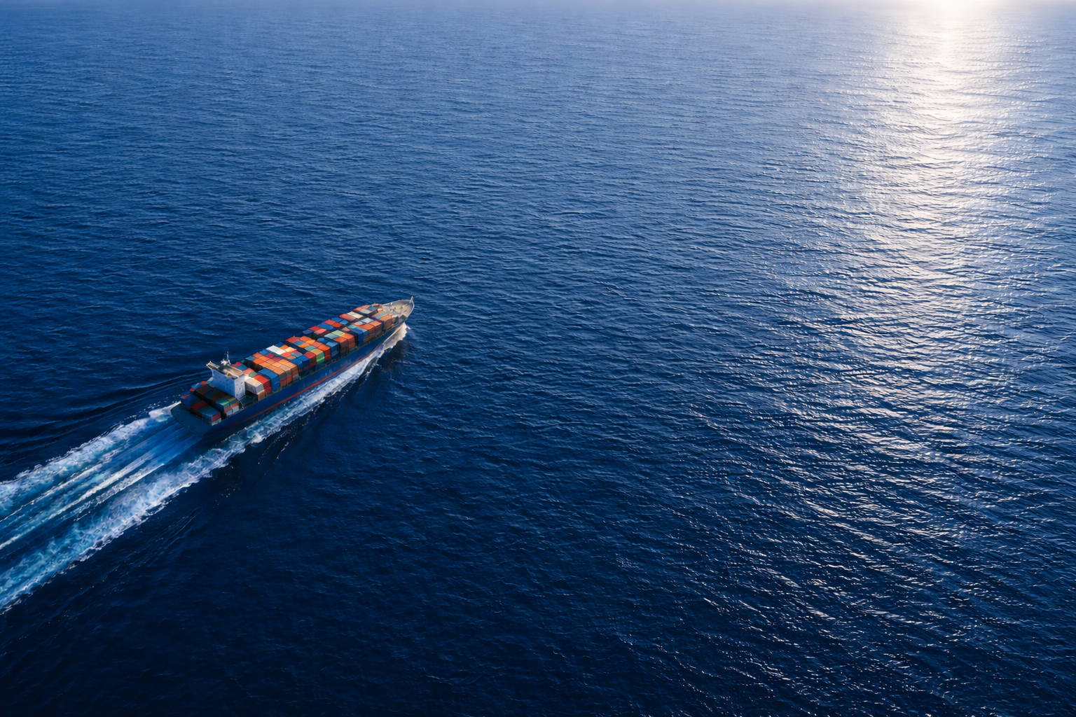 ARG Global Protection — container ship aerial